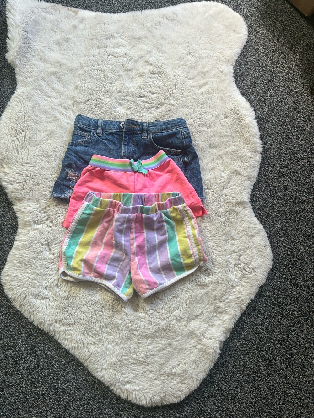 Kids' Multi-Color Stripe and Pink Shorts Set - 3-Pack
